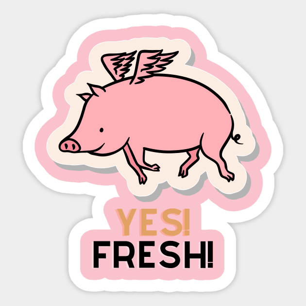 Piggy - Feeling Fresh Sticker by Tip Top Ideas